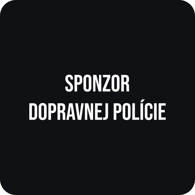 Sponzor dopravnej polície Sponzor dopravnej polície - rezaná nálepka na auto
