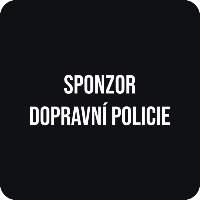 Sponzor dopravní policie - rezaná nálepka na auto