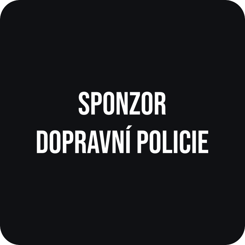 Sponzor dopravní policie Sponzor dopravní policie - rezaná nálepka na auto