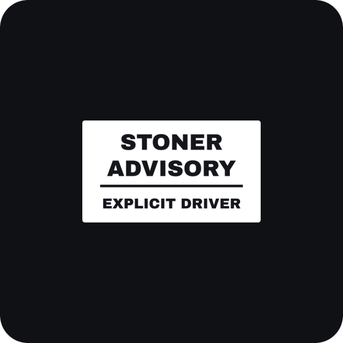 Stoner Advisory - rezaná nálepka na auto