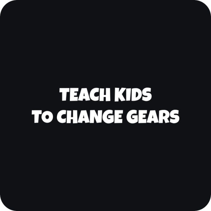 Teach Kids To Change Gears - rezaná nálepka na auto