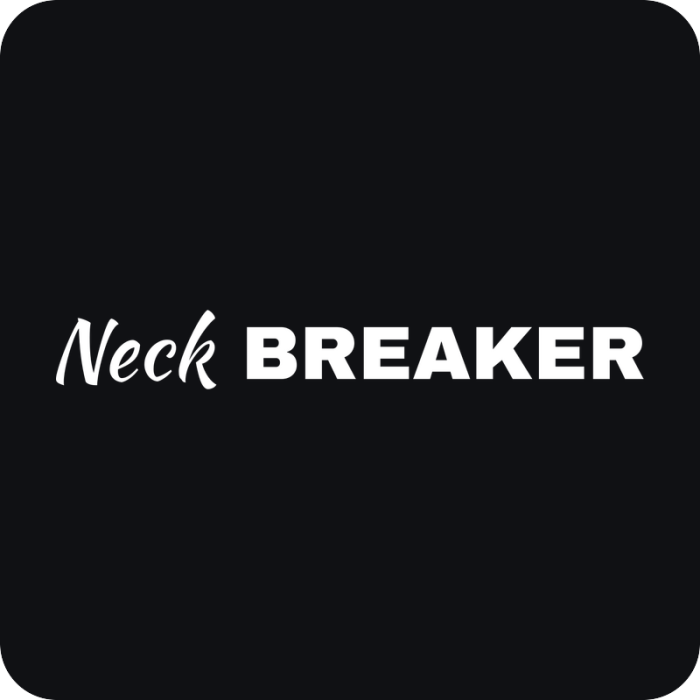 Neck Breaker - rezaná nálepka na auto