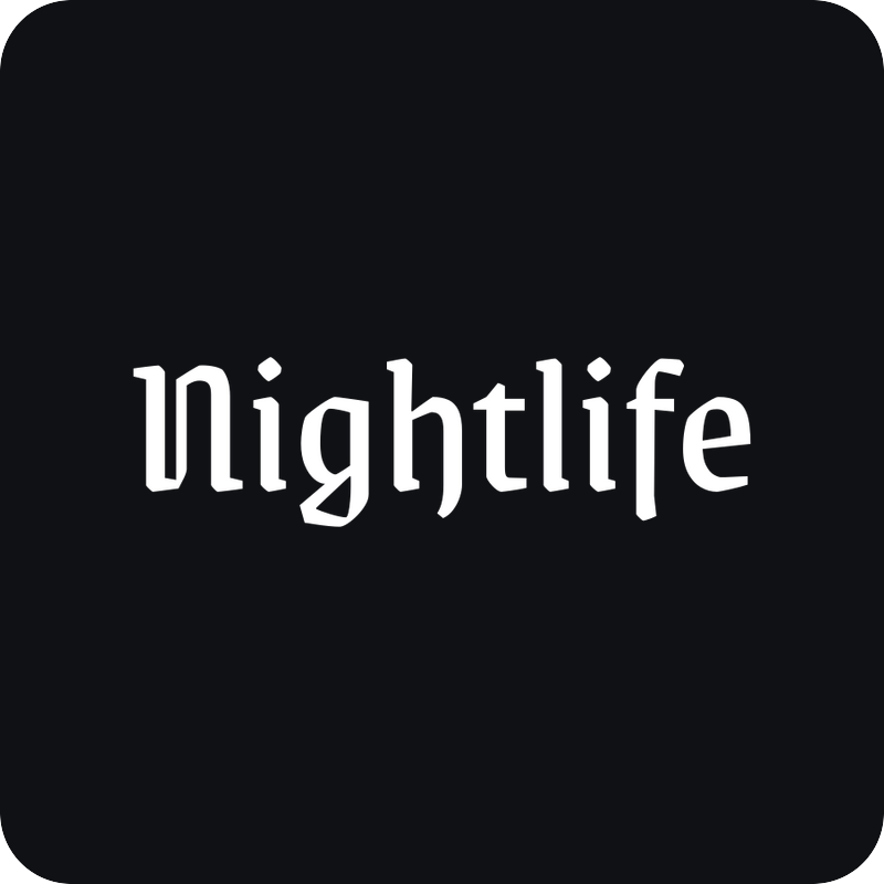 Nightlife Nightlife - rezaná nálepka na auto