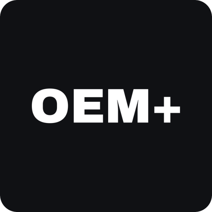 OEM+ - rezaná nálepka na auto