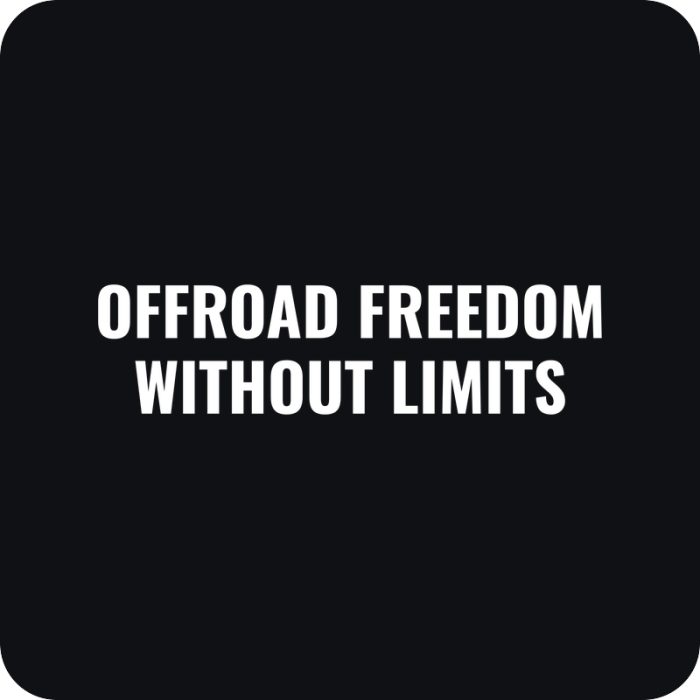 Nálepka Offroad Freedom Without Limits - rezaná nálepka na auto