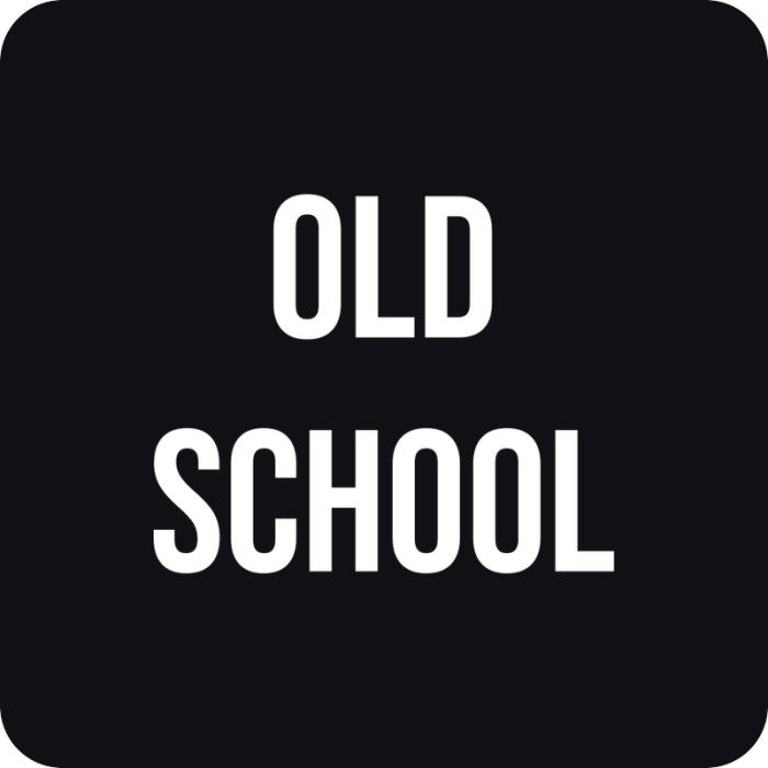 Nálepka Old School - rezaná nálepka na auto