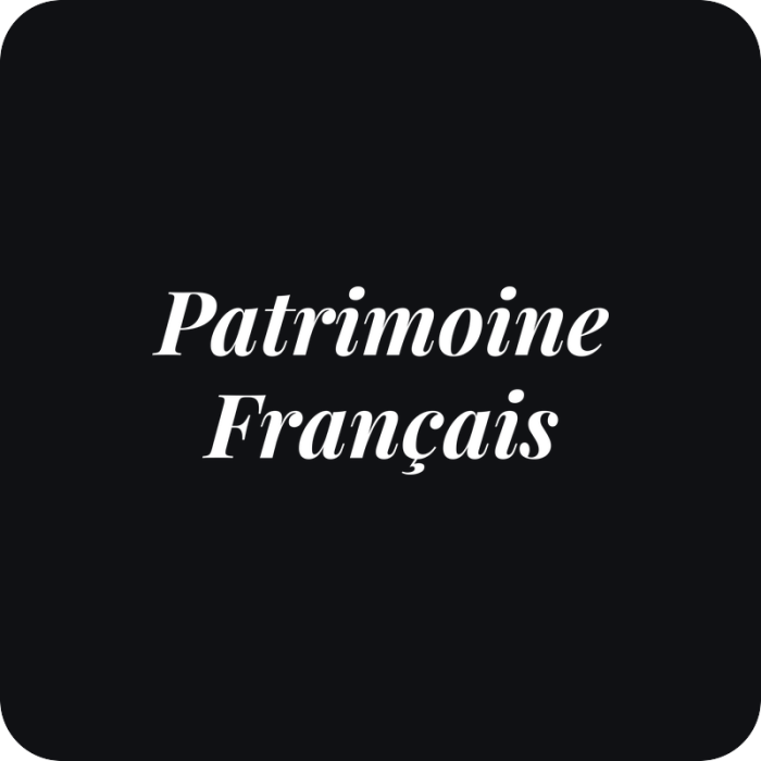 Nálepka Patrimoine Français - rezaná nálepka na auto