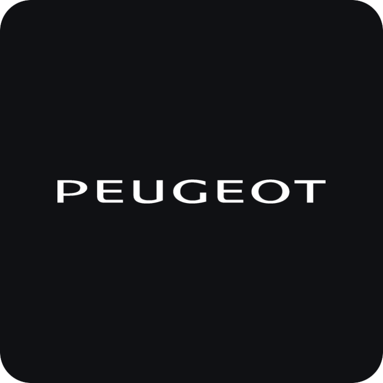 Nálepka Peugeot logo na auto