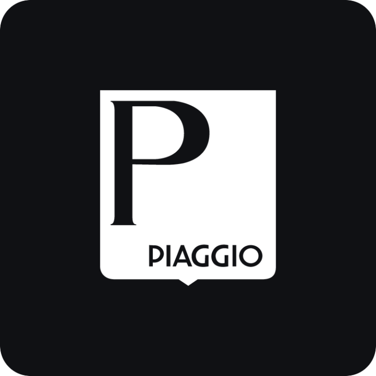 Nálepka Piaggio logo na auto