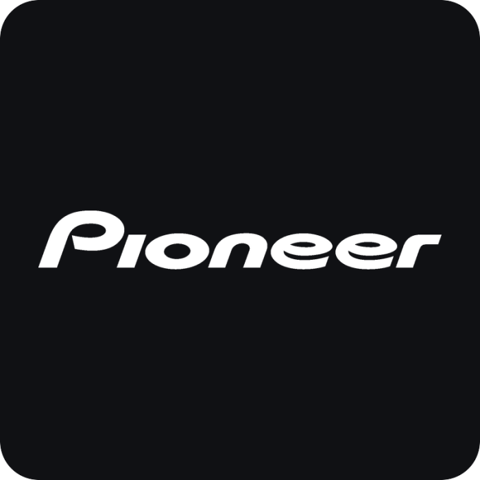 Pioneer logo - rezaná nálepka na auto