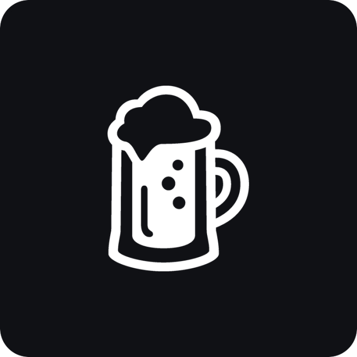 Pivo emoji - rezaná nálepka na auto