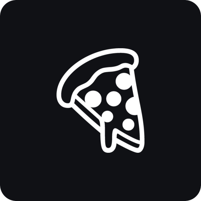 Pizza emoji - rezaná nálepka na auto