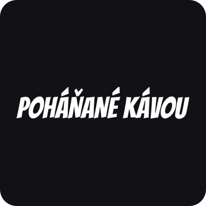 Poháňané kávou - rezaná nálepka na auto