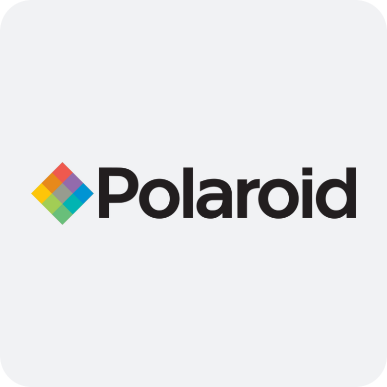 Nálepka Polaroid logo na auto