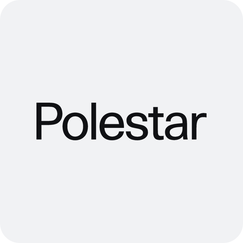 Polestar nápis Nálepka Polestar nápis na auto