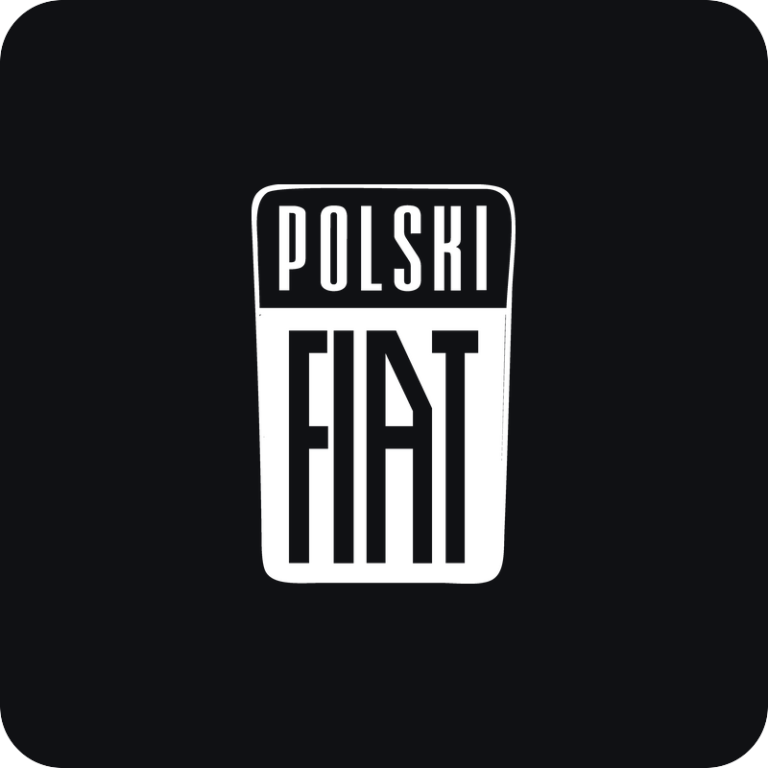 Nálepka Polski Fiat logo na auto