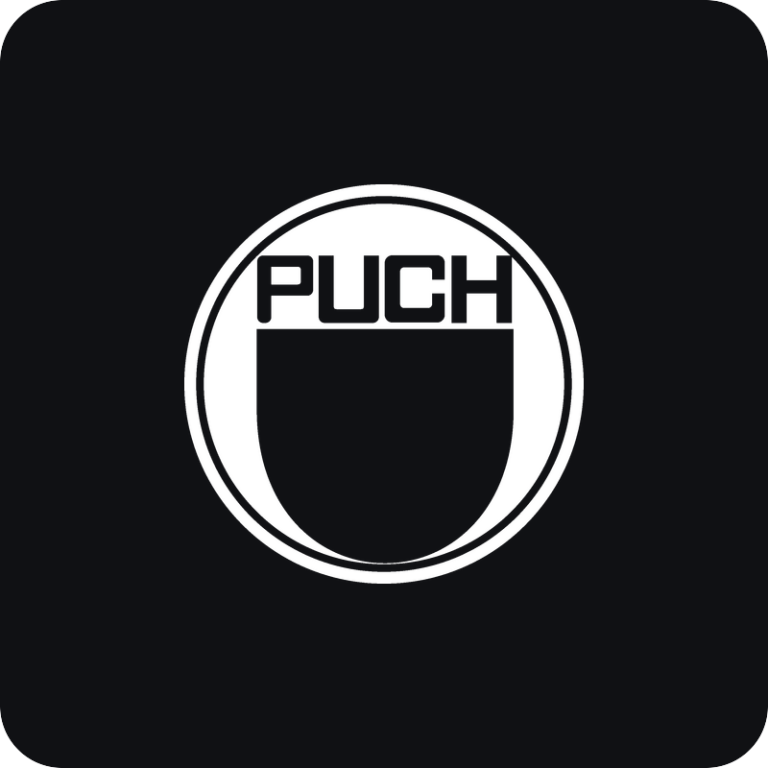 Nálepka Puch logo na auto