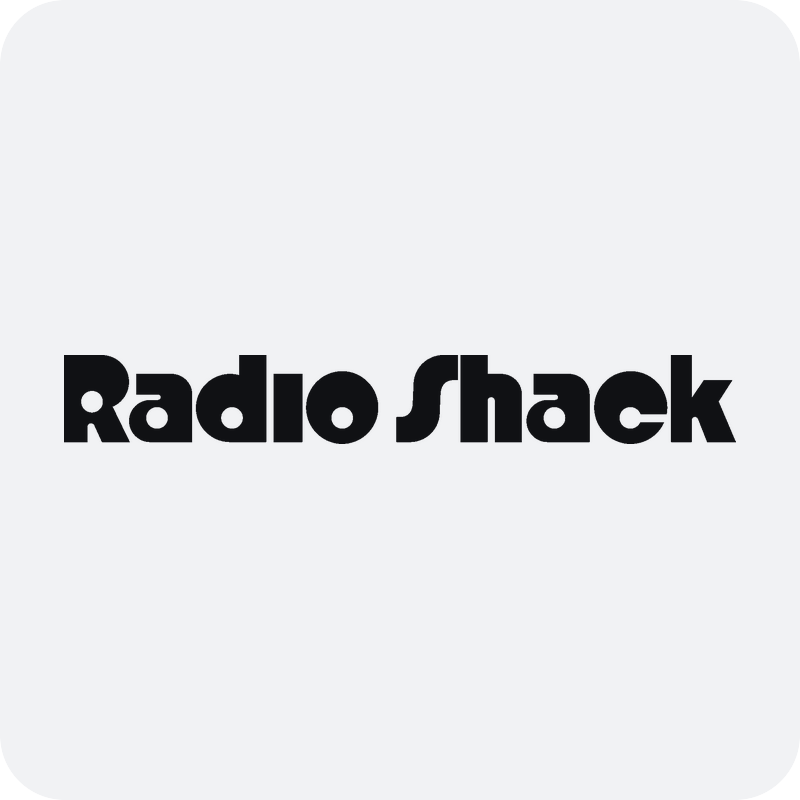 Radio Shack retro logo Nálepka Radio Shack retro logo na auto