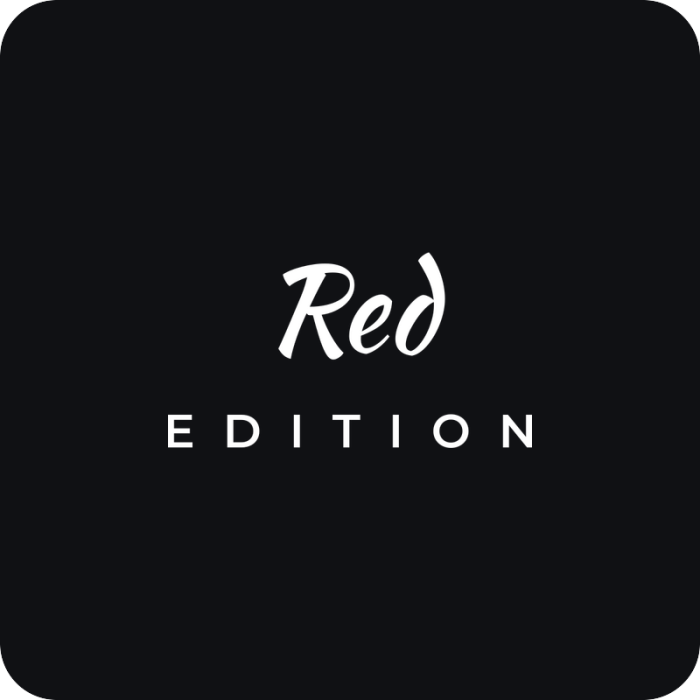 Red edition - rezaná nálepka na auto