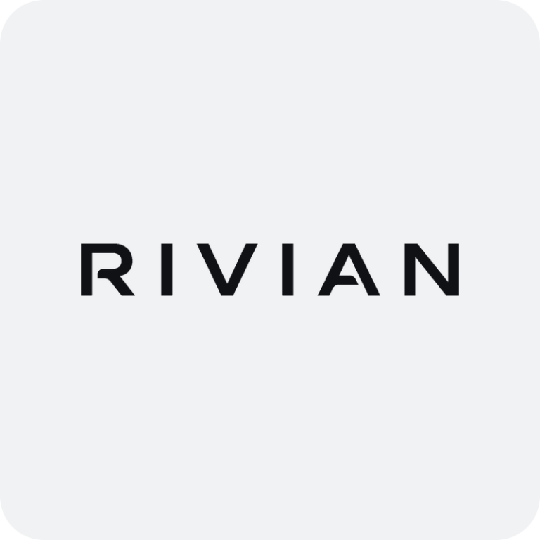 Nálepka Rivian logo na auto