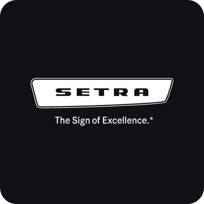 Setra logo - rezaná nálepka na auto