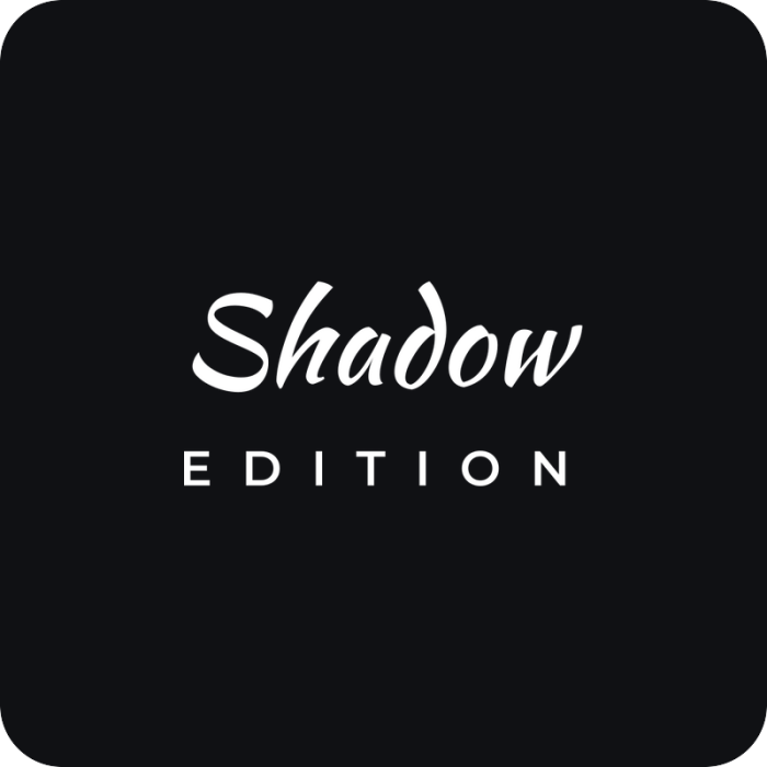Shadow edition - rezaná nálepka na auto