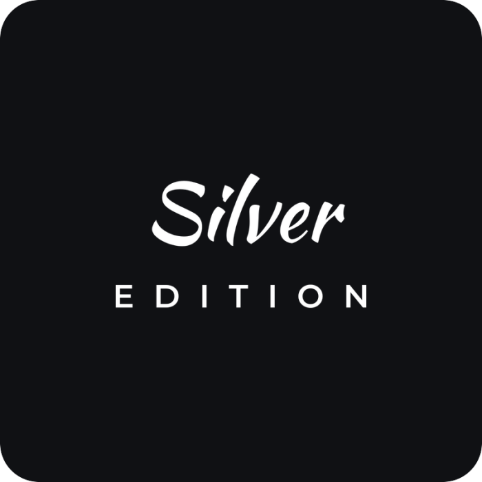 Silver edition - rezaná nálepka na auto