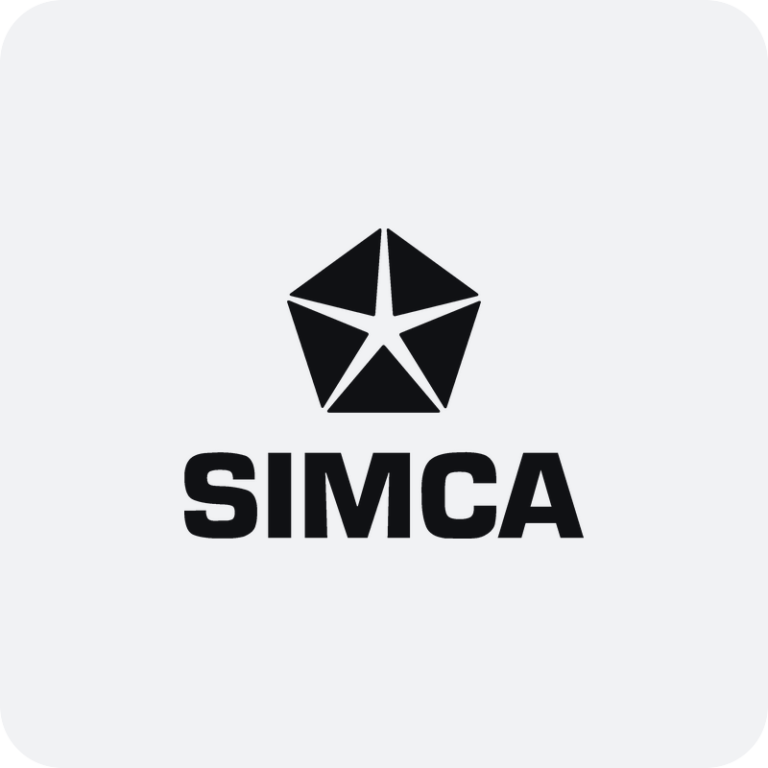 Nálepka Simca logo na auto