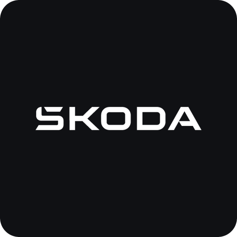 Nálepka Škoda nápis na auto
