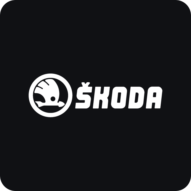 Škoda retro logo Nálepka Škoda retro logo na auto