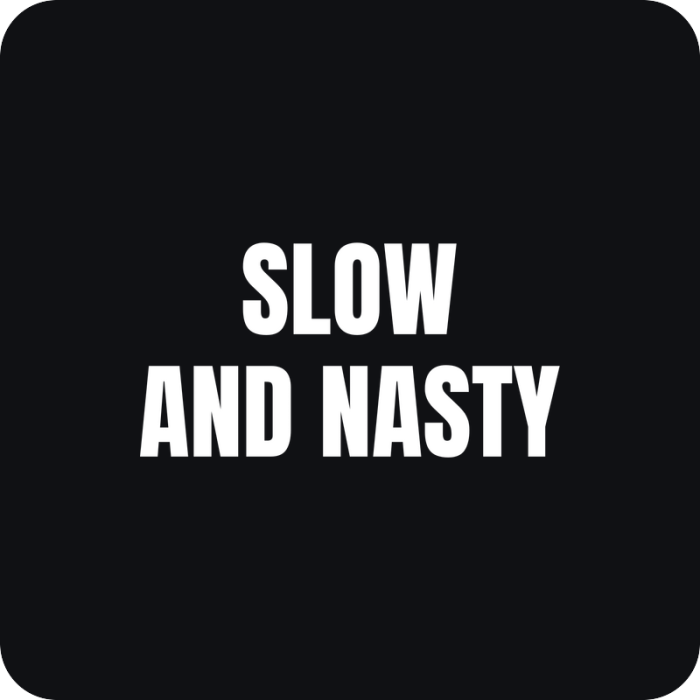 Nálepka Slow and Nasty - rezaná nálepka na auto