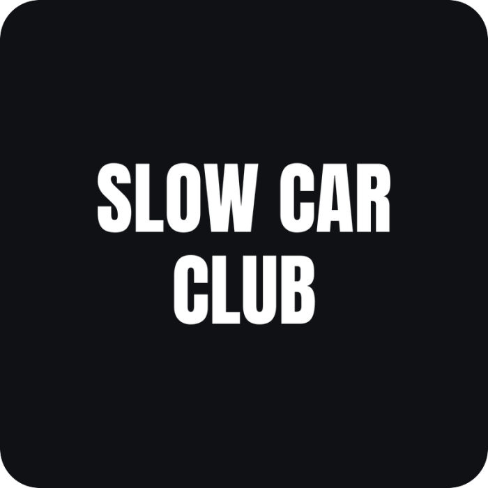 Nálepka Slow Car Club - rezaná nálepka na auto