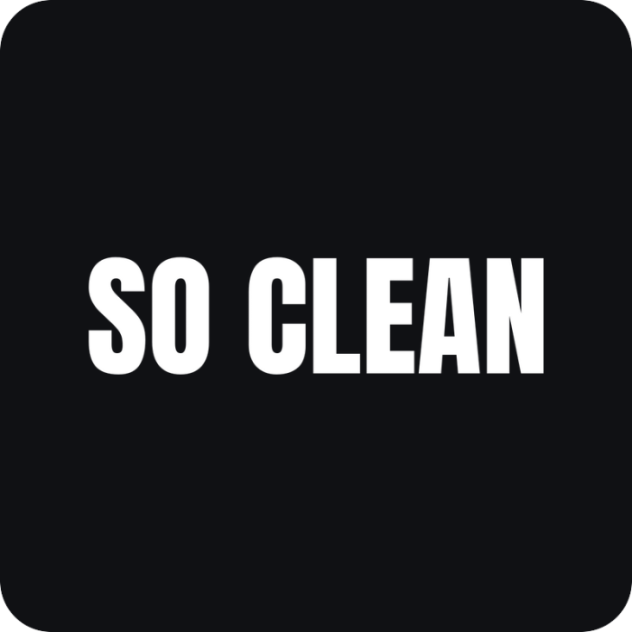 Nálepka So Clean - rezaná nálepka na auto