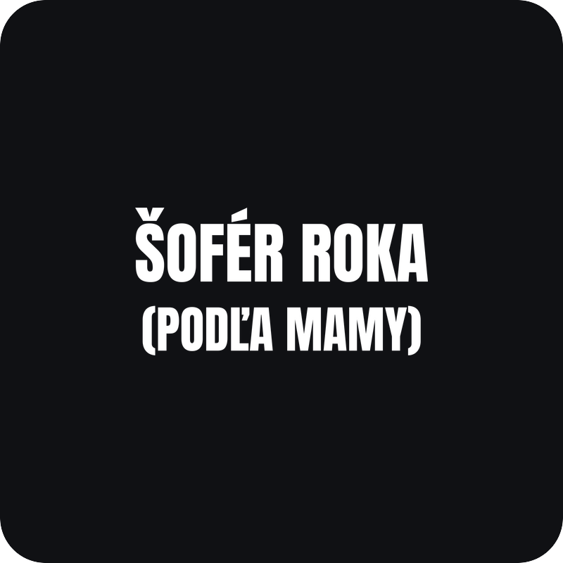 Nálepka Šofér roka (podľa mamy) Nálepka Šofér roka (podľa mamy) - rezaná nálepka na auto