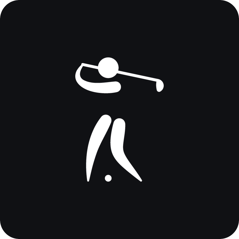 Golfista Golfista - rezaná nálepka na auto