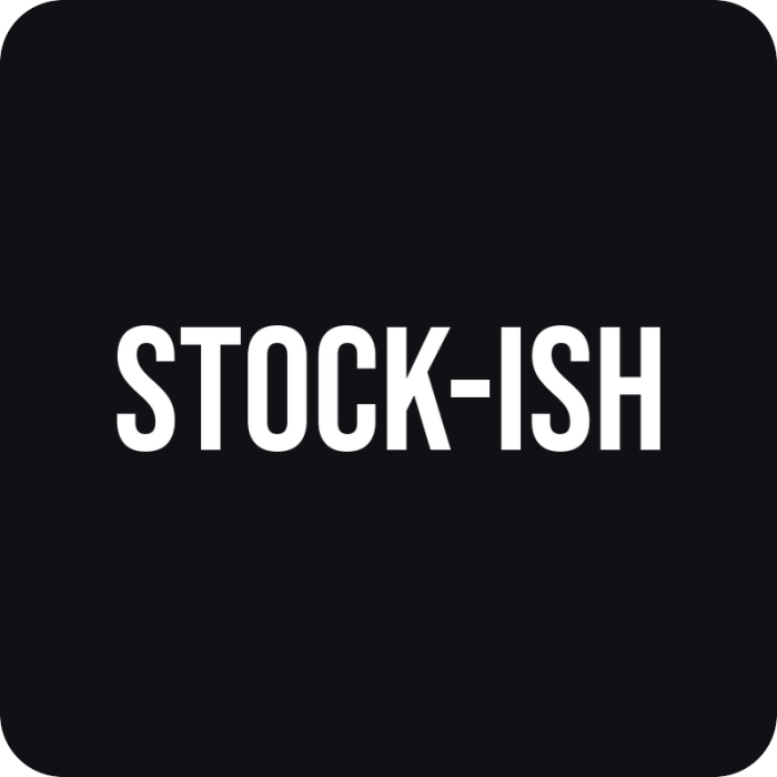 STOCK-ish - rezaná nálepka na auto