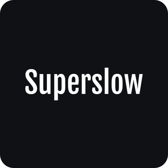 Superslow - rezaná nálepka na auto