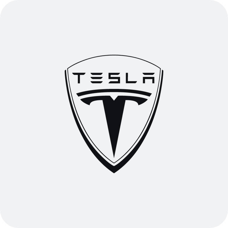 Tesla logo Nálepka Tesla logo na auto
