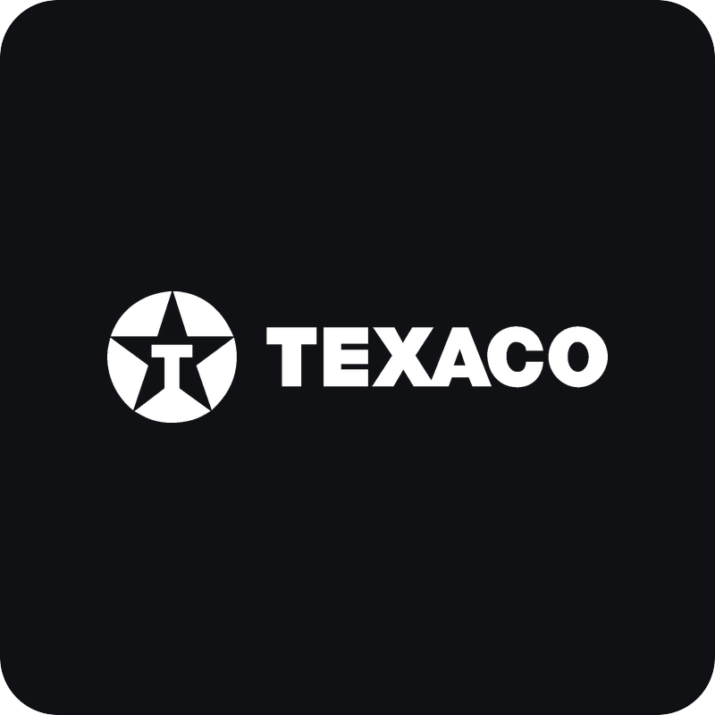 Texaco logo Nálepka Texaco logo na auto