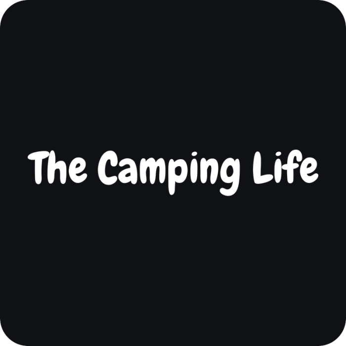 Nálepka The Camping Life - rezaná nálepka na auto