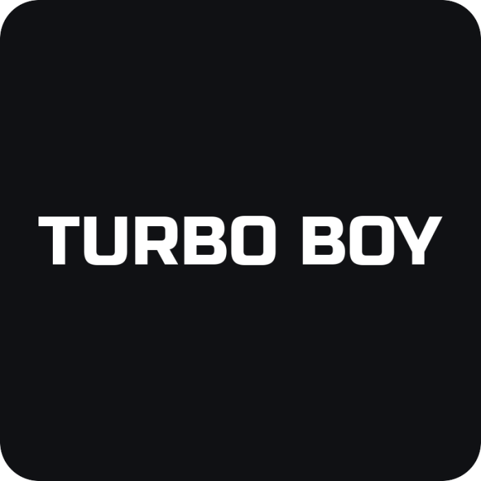 Nálepka Turbo Boy - rezaná nálepka na auto