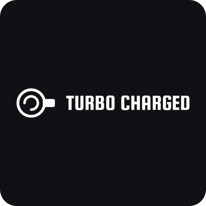 Turbo Charged - rezaná nálepka na auto