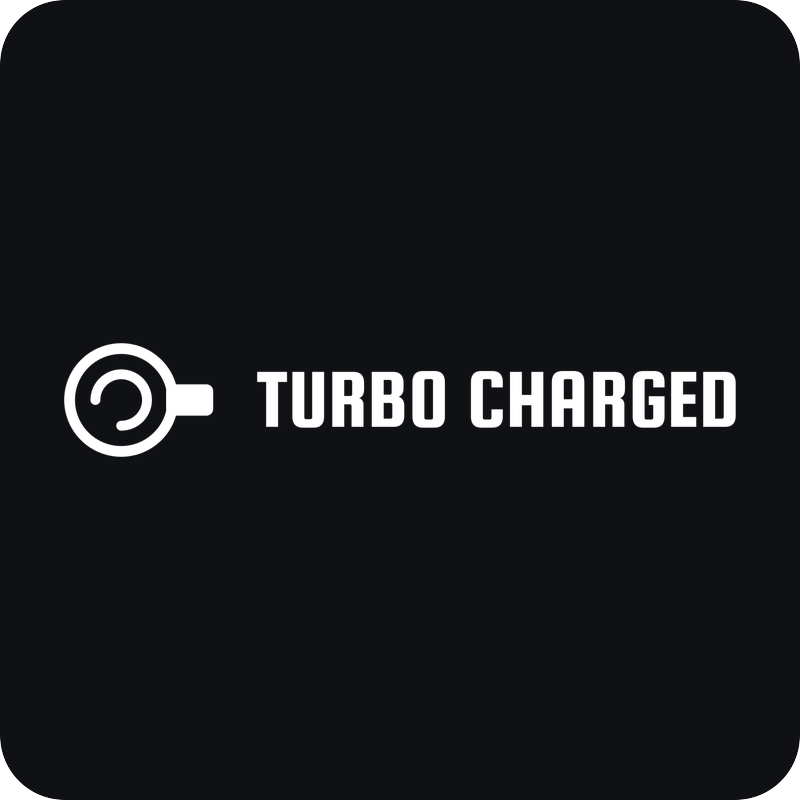 Turbo Charged Turbo Charged - rezaná nálepka na auto