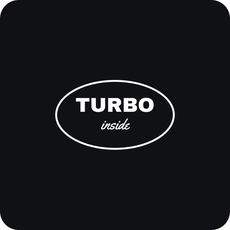 Turbo Inside Turbo Inside - rezaná nálepka na auto