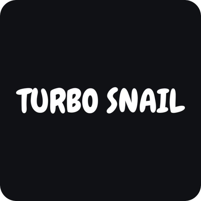 Nálepka Turbo Snail nápis - rezaná nálepka na auto