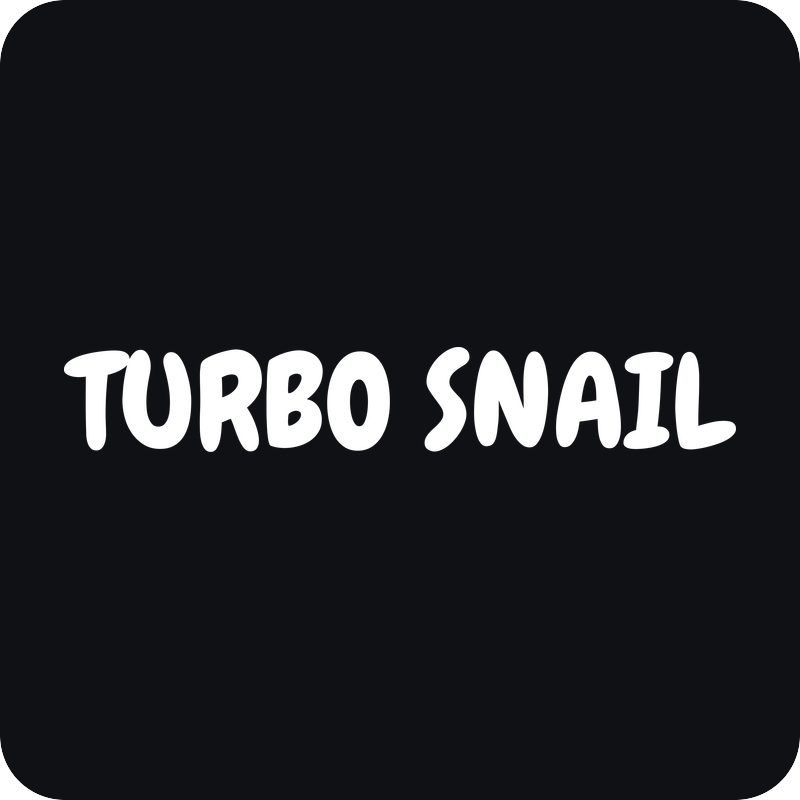 Nálepka Turbo Snail nápis Nálepka Turbo Snail nápis - rezaná nálepka na auto