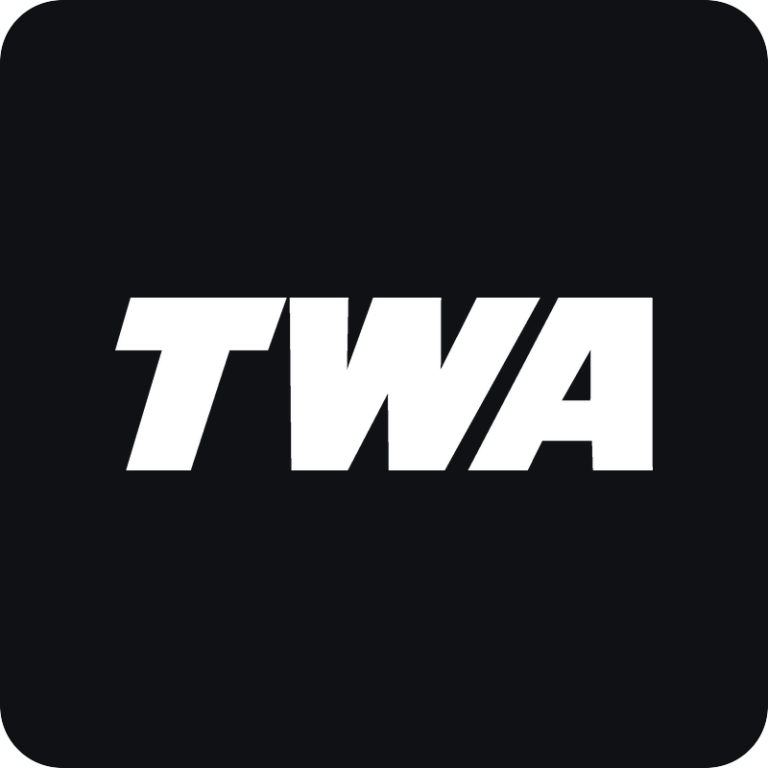 Nálepka TWA logo na auto
