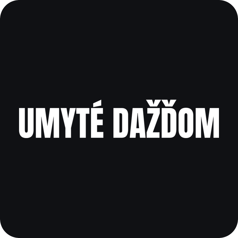 Nálepka Umyté dažďom Nálepka Umyté dažďom - rezaná nálepka na auto