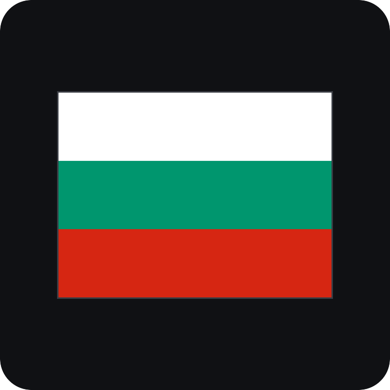 Vlajka Bulharsko Vlajka Bulharsko - rezaná nálepka na auto