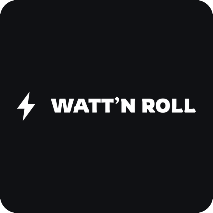 Watt’n Roll - rezaná nálepka na auto